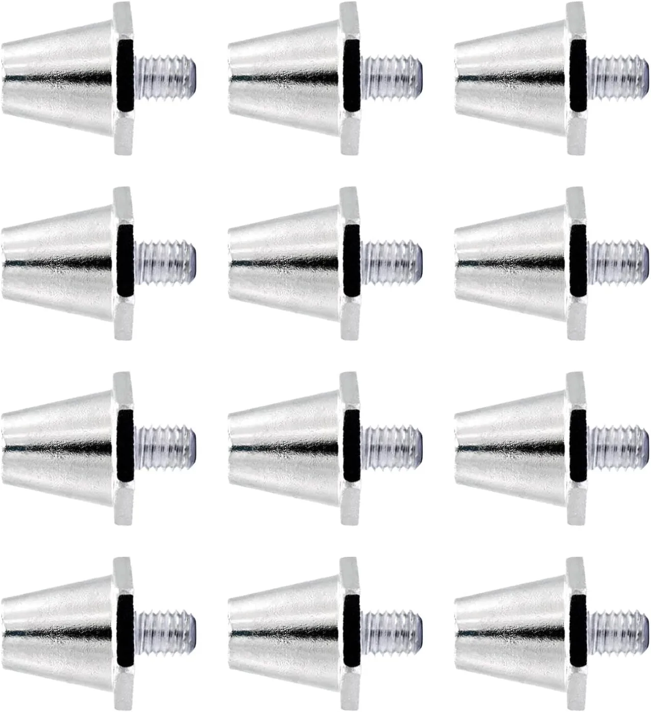12x Soccer Football for Cleats Stable Rugby Firm Ground Metal M5 Football Shoe Spikes for Athletic Sneakers