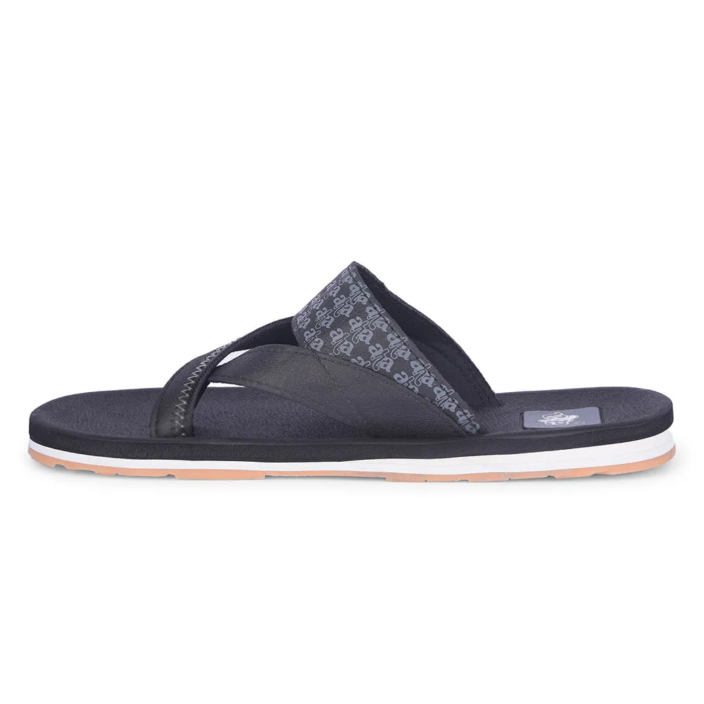 Liberty A-HA Stylish Casual Black Mens Flip Flop - Model ANCO-02