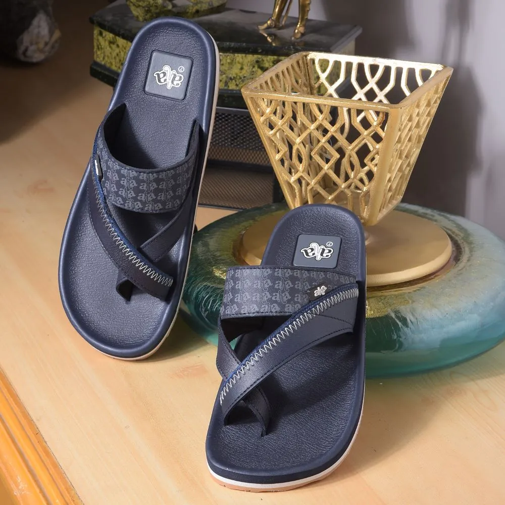 Liberty A-HA Stylish Casual Black Mens Flip Flop - Model ANCO-02