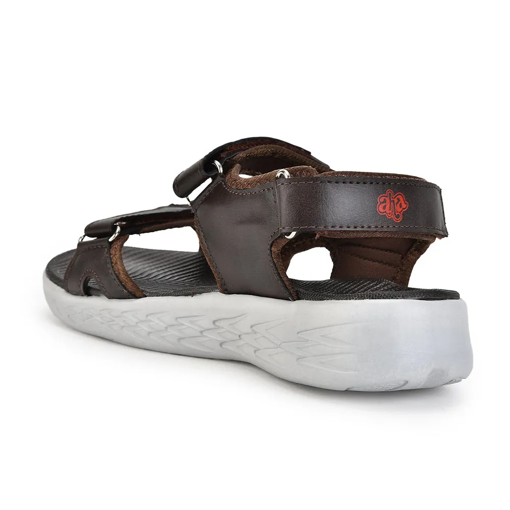 A-HA Casual Brown Sandals For Men LB183-5ME By Liberty