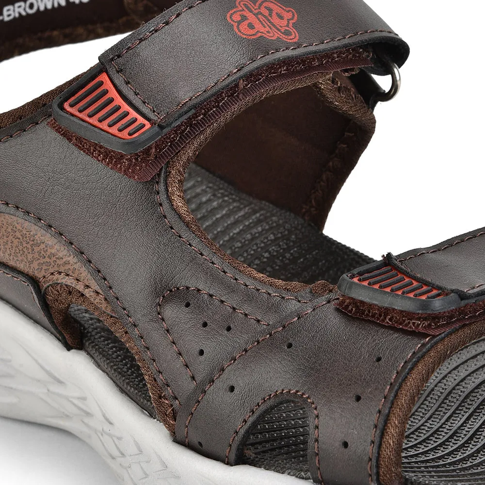 A-HA Casual Brown Sandals For Men LB183-5ME By Liberty
