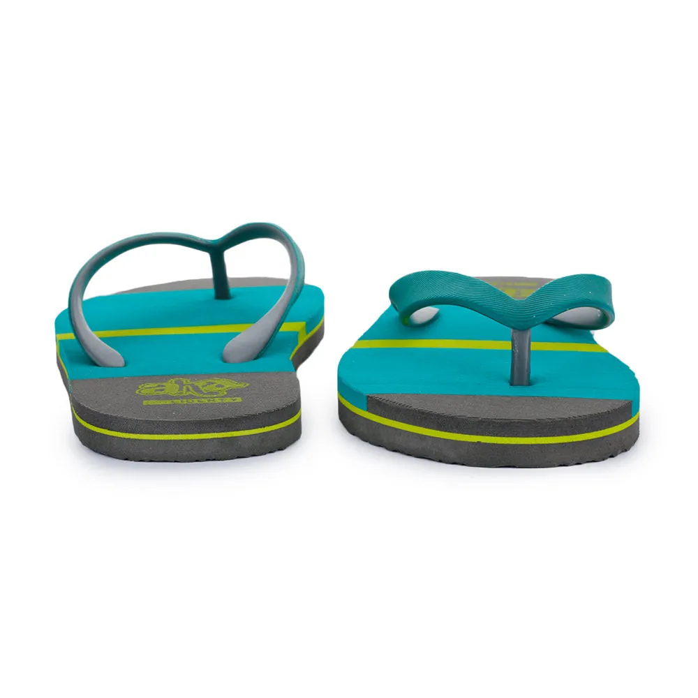 Liberty Mens Casual Green Flip Flops - A-HA D15-4
