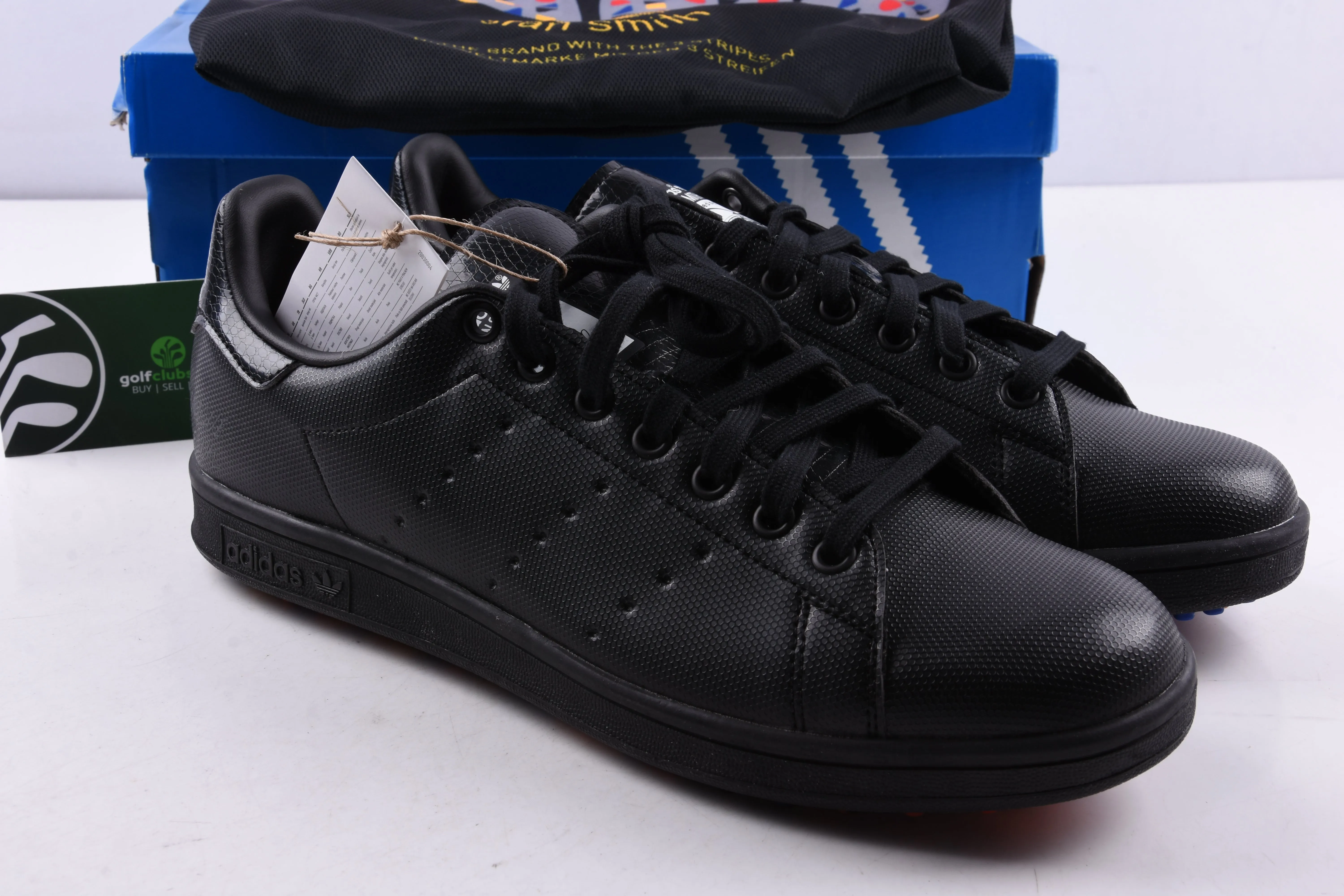 Adidas Stan Smith Primegreen ZoZo Championship / Mens Golf Shoes / Black / UK 10