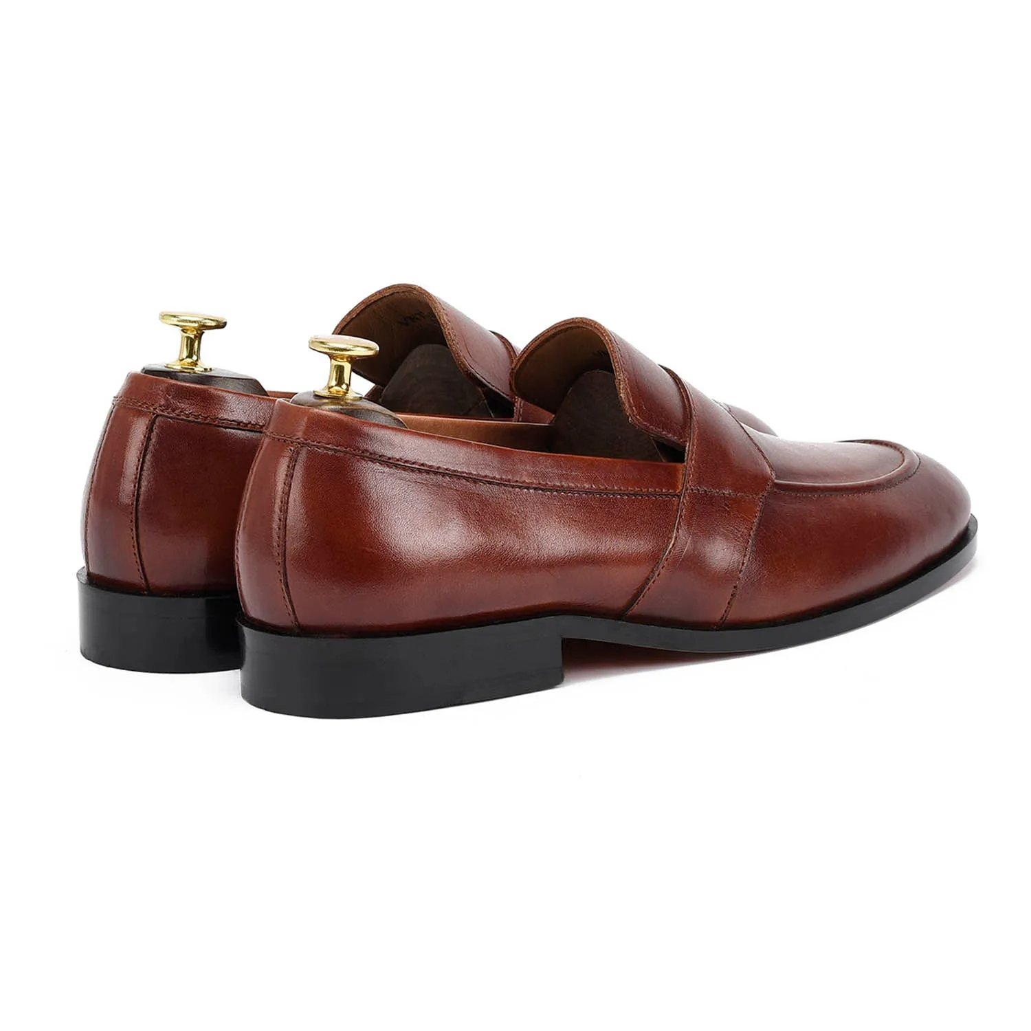 Alexander U Tip Brown Loafer