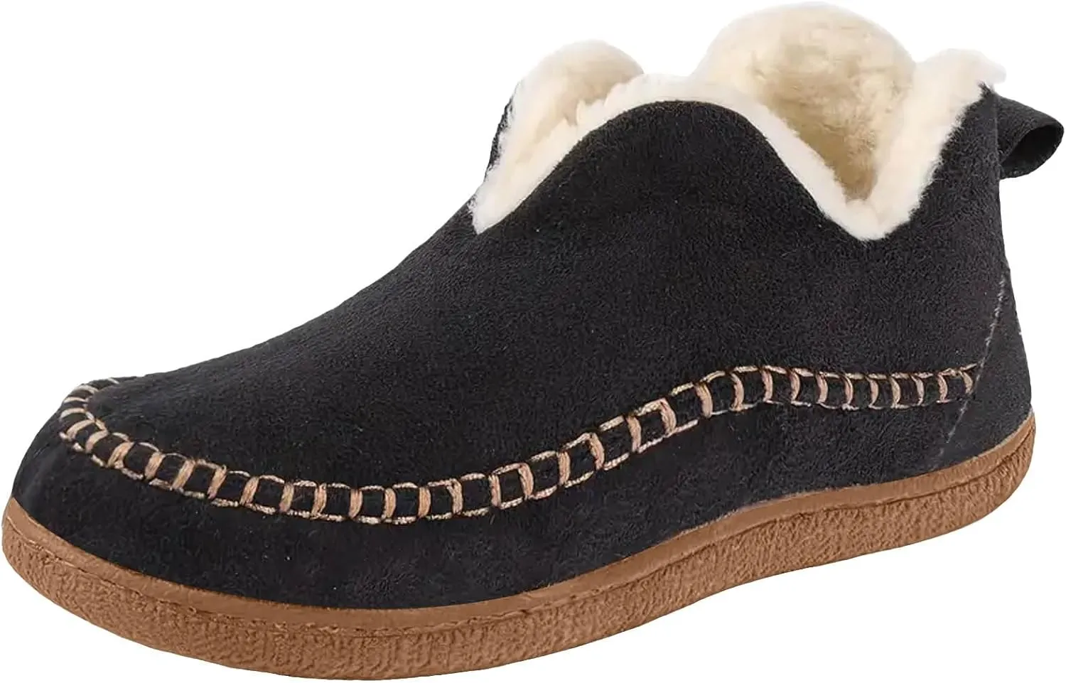 Ankle Boots for Women, Winter Warm Cozy Ankle Boots With Memory Foam Non Slip Suede House Shoes For Indoor Outdoor
