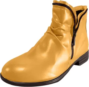 Ankle Boots for Women Women's Fashion Western Retro Side Zipper Riding Solid Heel Chunky Casual Vintage Short Boots V Cut Out