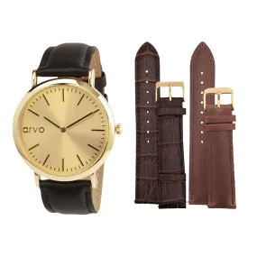 Arvo Unisex Gold Time Sawyer Watch Gift Set