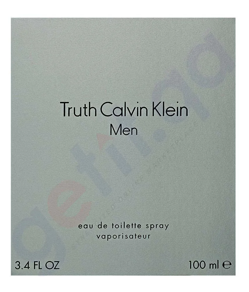 CALVIN KLEIN TRUTH EDT 50ML FOR MEN