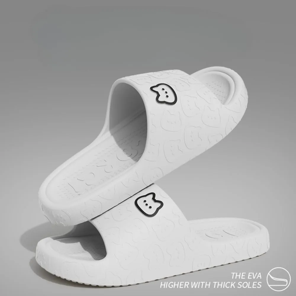 Cat Slippers - Female Summer Non-slip Indoor Home Bathroom Cute Cat Slippers At Home