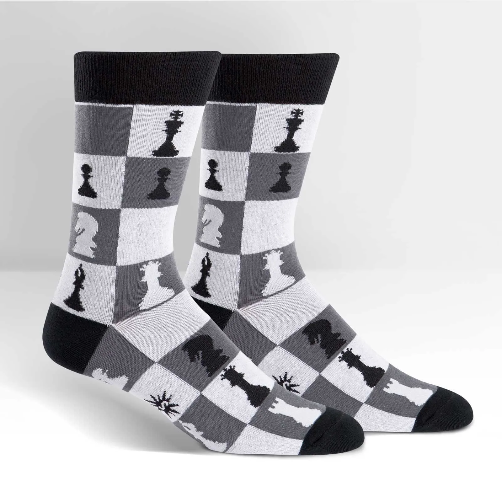 Checkmate Chess Socks Men’s Crew Sock