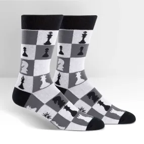 Checkmate Chess Socks Men’s Crew Sock