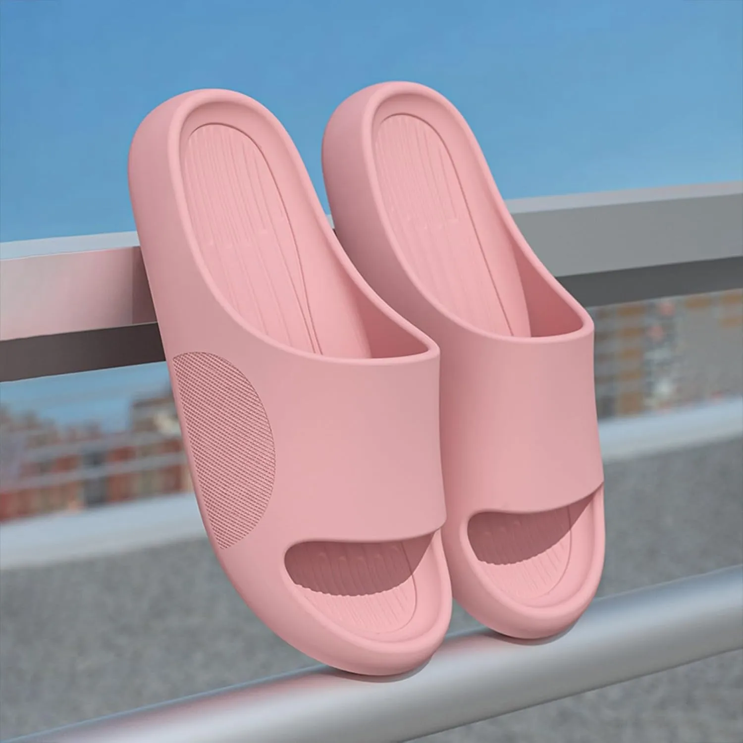 Cloud Slides Mens Bath Slippers Women and Men Shower Shoes Pillow Slippers Water Shoe Dry Quickly Open Toe