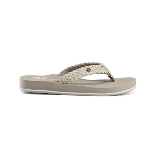 Cobian Women's Braided Bounce Flip Flops - Cream BRB10-110