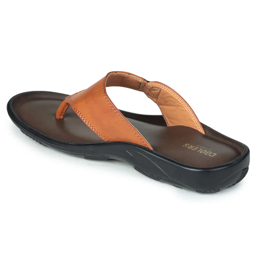 Coolers Casual (Tan) Slipper For Men LFL-03 By Liberty