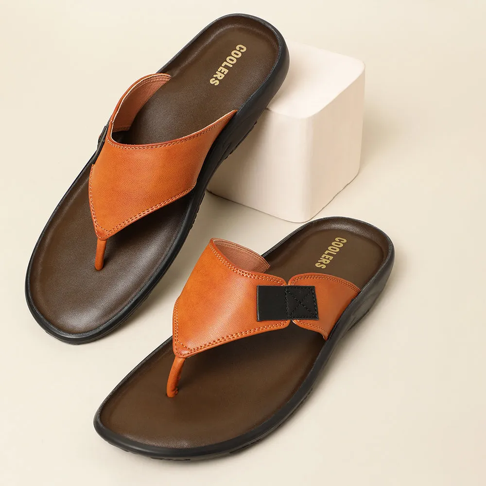 Coolers Casual (Tan) Slipper For Men LFL-03 By Liberty