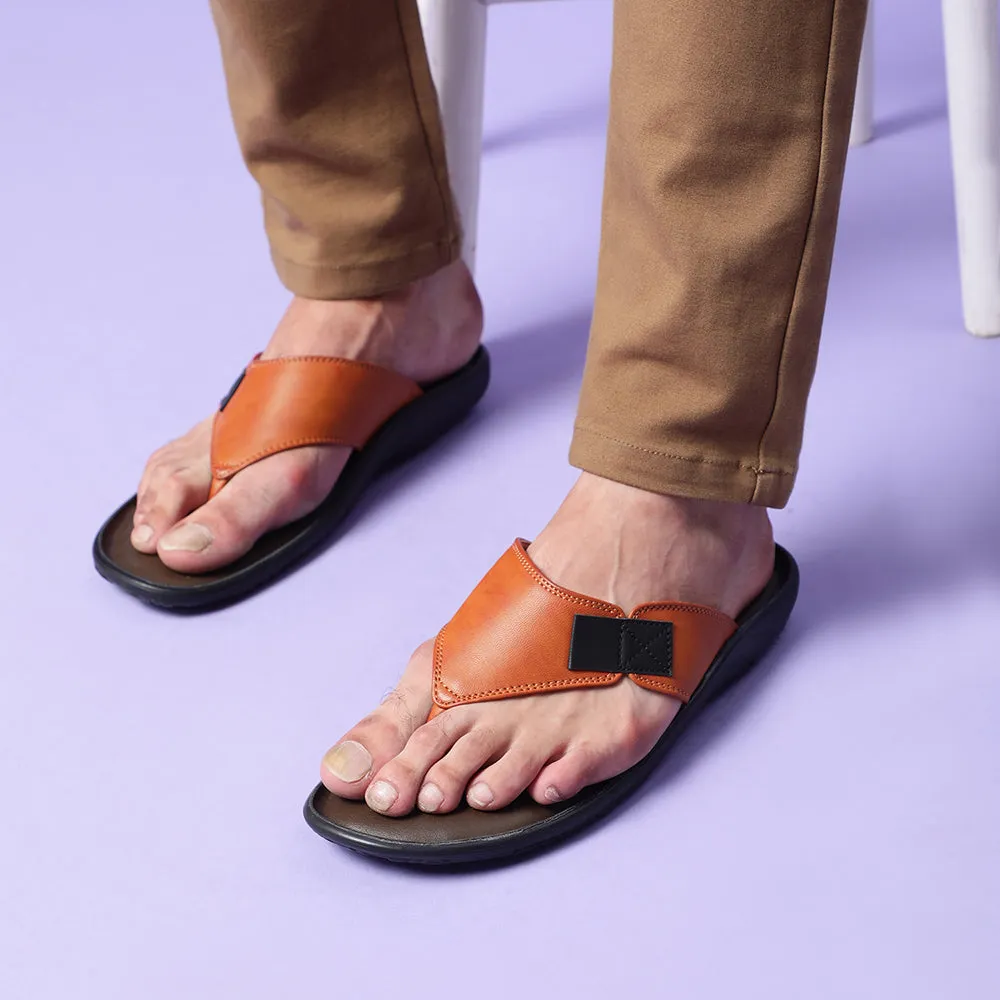 Coolers Casual (Tan) Slipper For Men LFL-03 By Liberty