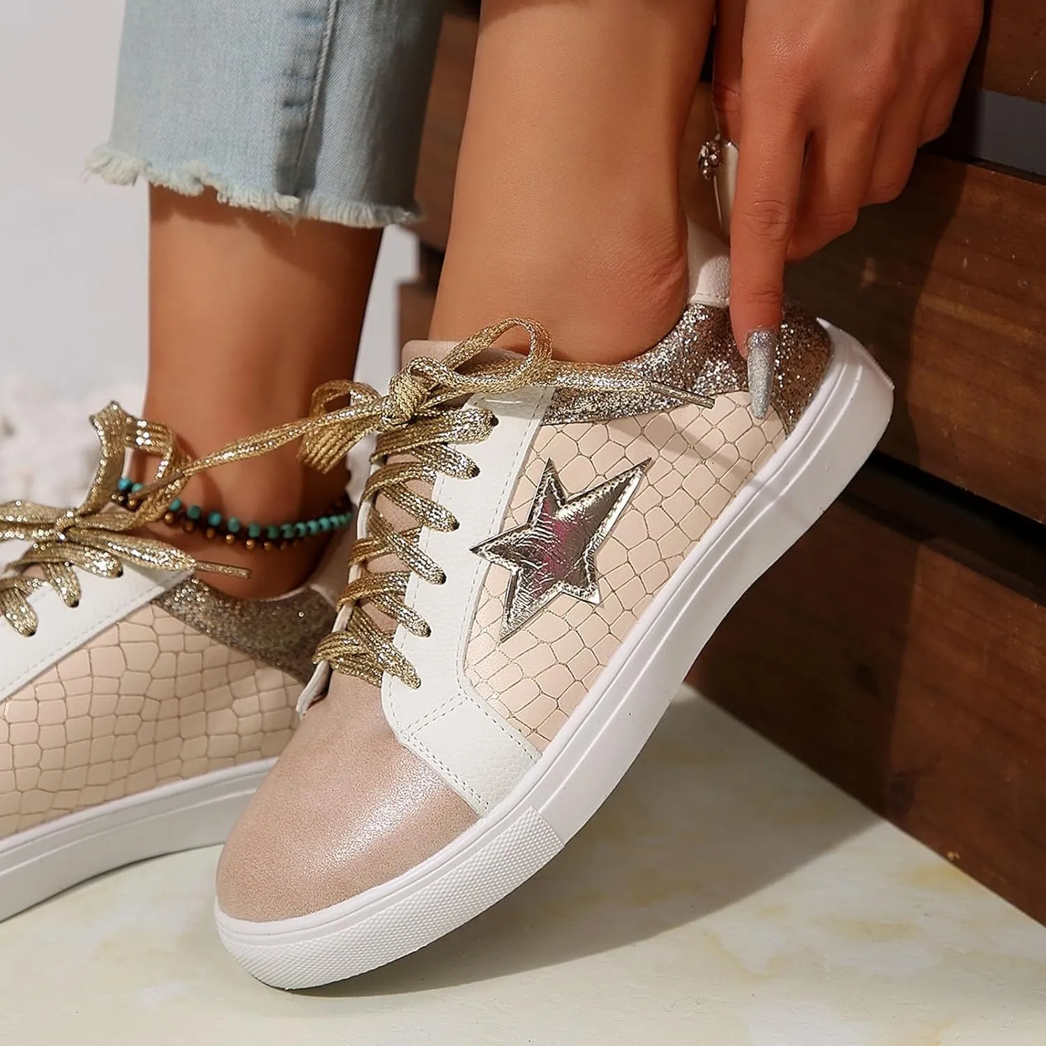 Dress Sneakers for Women Workout Shoes Womens Sneakers Slip On Walking Shoes Running Shoes Lightweight Non Slip Shoes