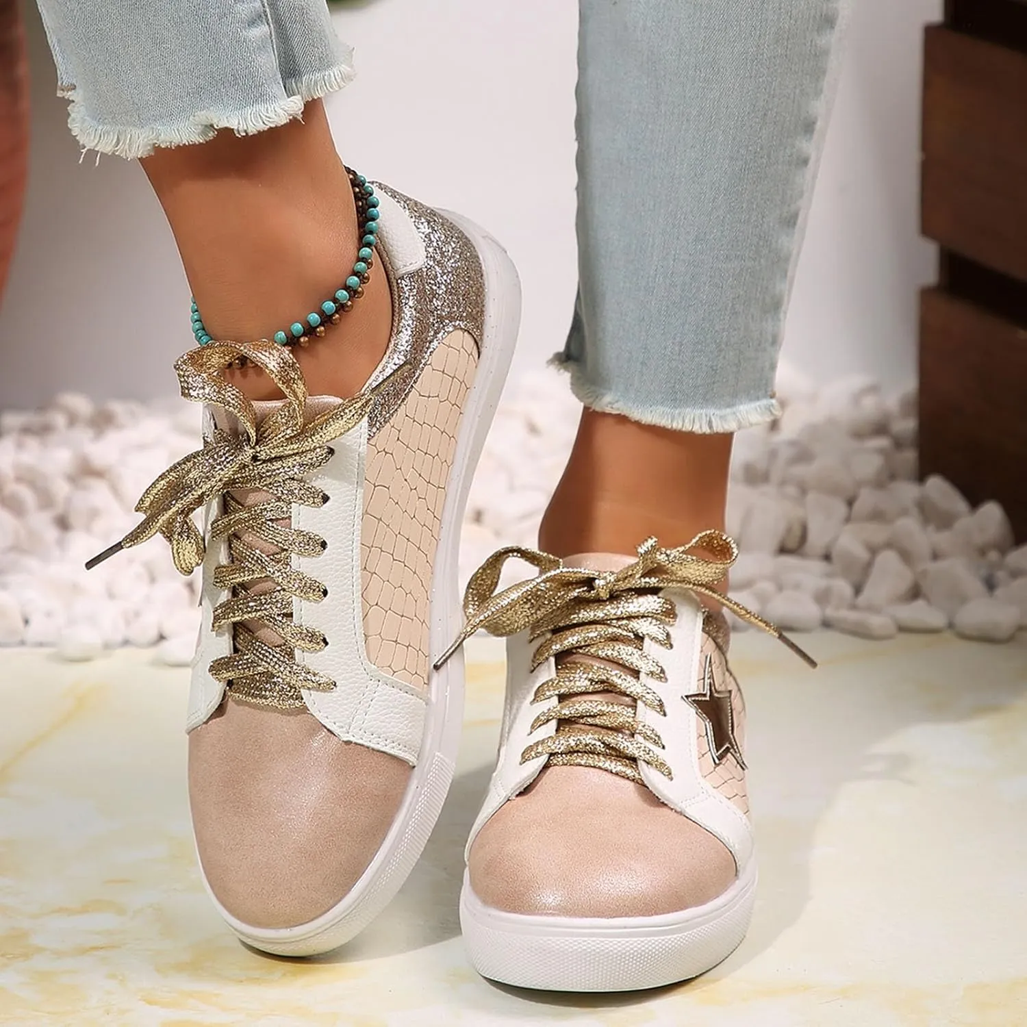 Dress Sneakers for Women Workout Shoes Womens Sneakers Slip On Walking Shoes Running Shoes Lightweight Non Slip Shoes