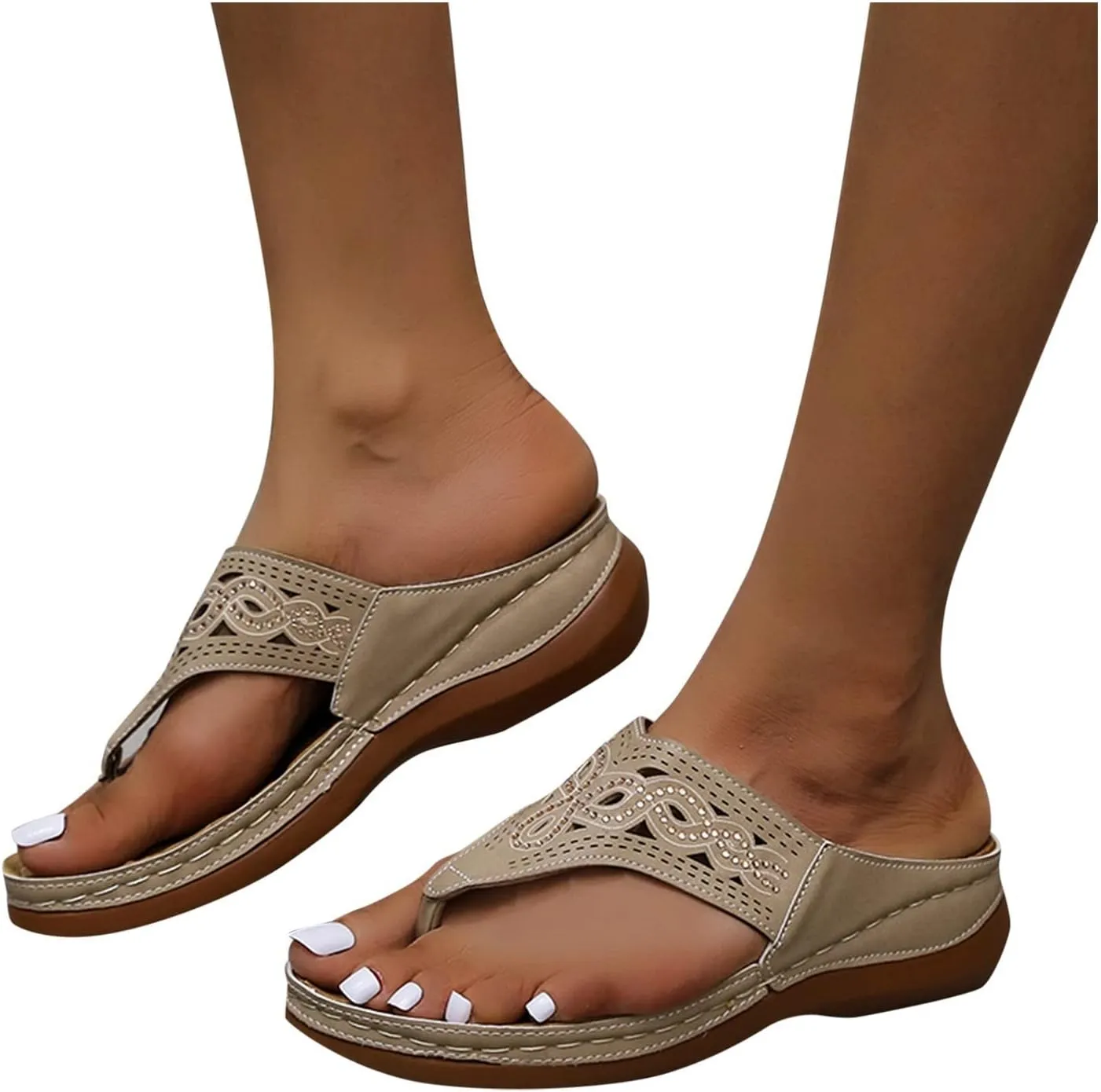 Flip Flops Women Summer Beach Casual Thong Sandals Walking Sandals Women Women's Arch Support Flip Flops