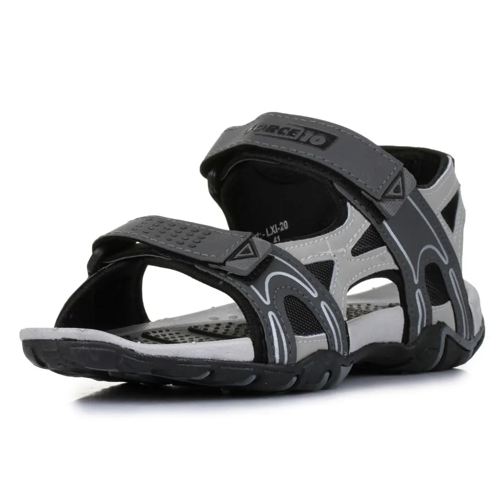 Mens Sporty Grey Sandals LXI-20 by Liberty - Force 10 Collection