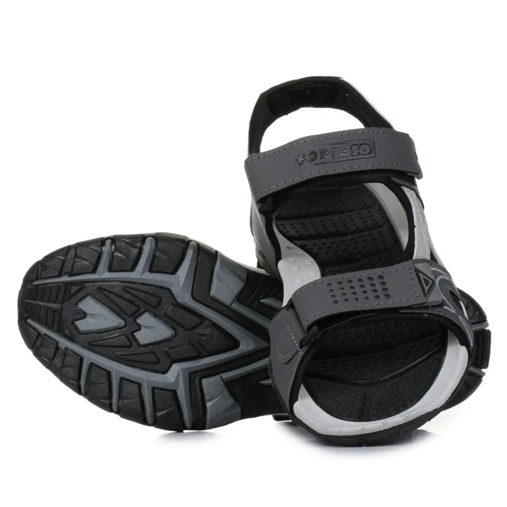 Mens Sporty Grey Sandals LXI-20 by Liberty - Force 10 Collection