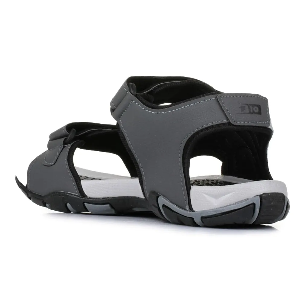 Mens Sporty Grey Sandals LXI-20 by Liberty - Force 10 Collection