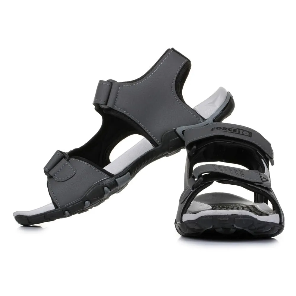 Mens Sporty Grey Sandals LXI-20 by Liberty - Force 10 Collection