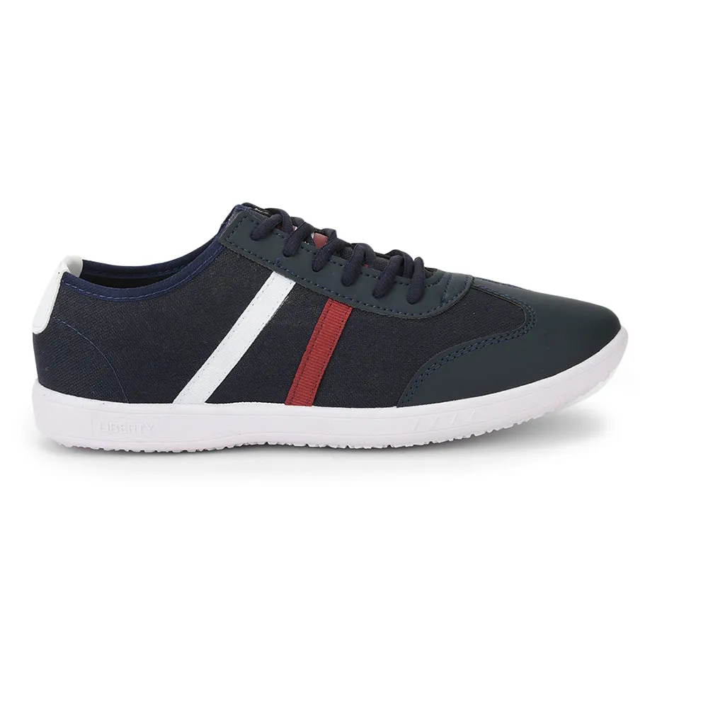 Force 10 Lacing Navy Blue Casual Shoes For Men DYLAN-1E by Liberty