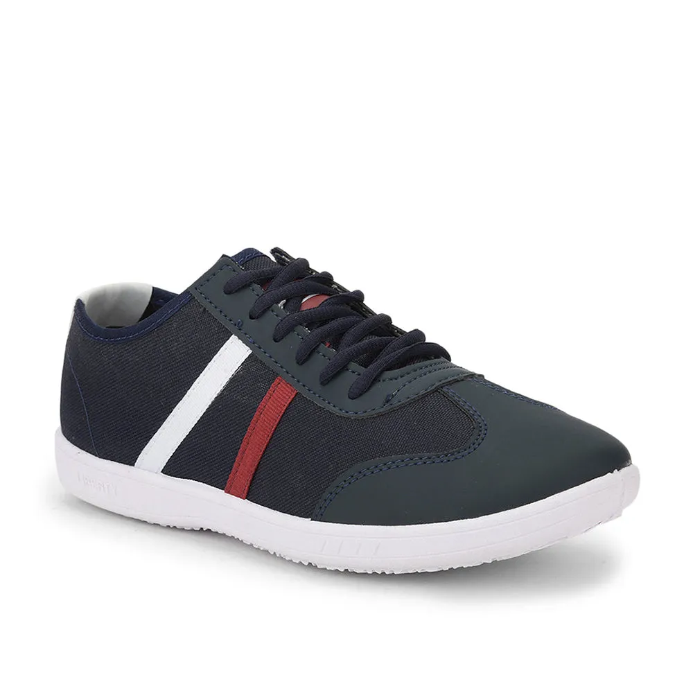 Force 10 Lacing Navy Blue Casual Shoes For Men DYLAN-1E by Liberty
