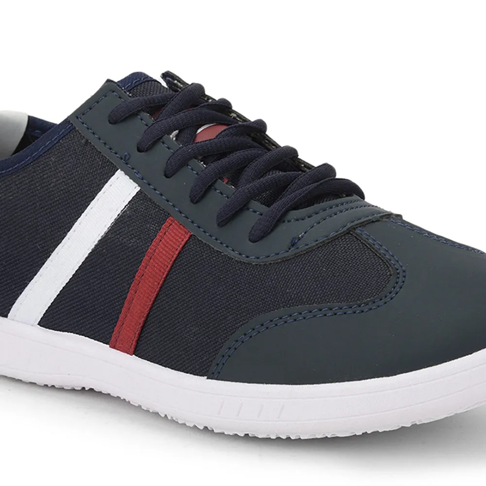 Force 10 Lacing Navy Blue Casual Shoes For Men DYLAN-1E by Liberty