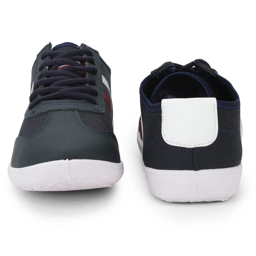 Force 10 Lacing Navy Blue Casual Shoes For Men DYLAN-1E by Liberty