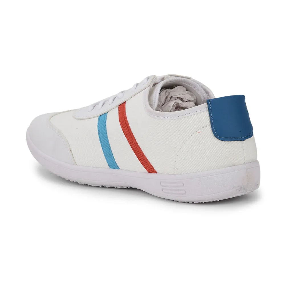 Force 10 Lacing White Casual Shoes For Men DYLAN-1E by Liberty