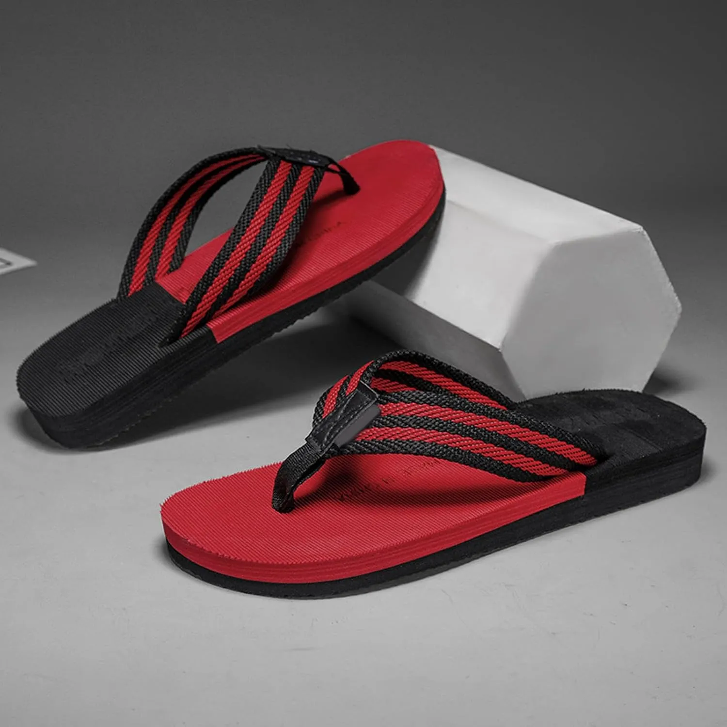 Foreign Trade Flip Flops for Men Beach Slippers for Men Summer Non Slip External Wearing Single Strap Comfort Slides