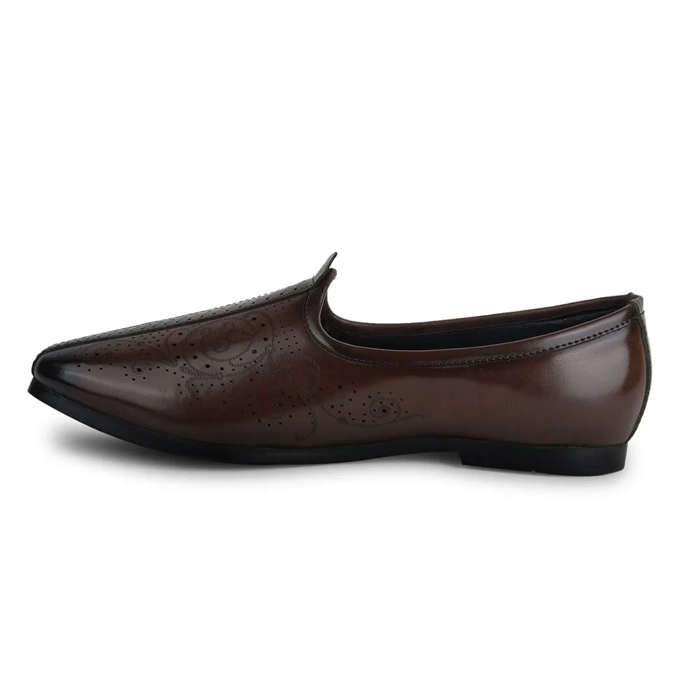 Fortune by Liberty Men AVL-7 Brown Casual Non Lacing Shoes