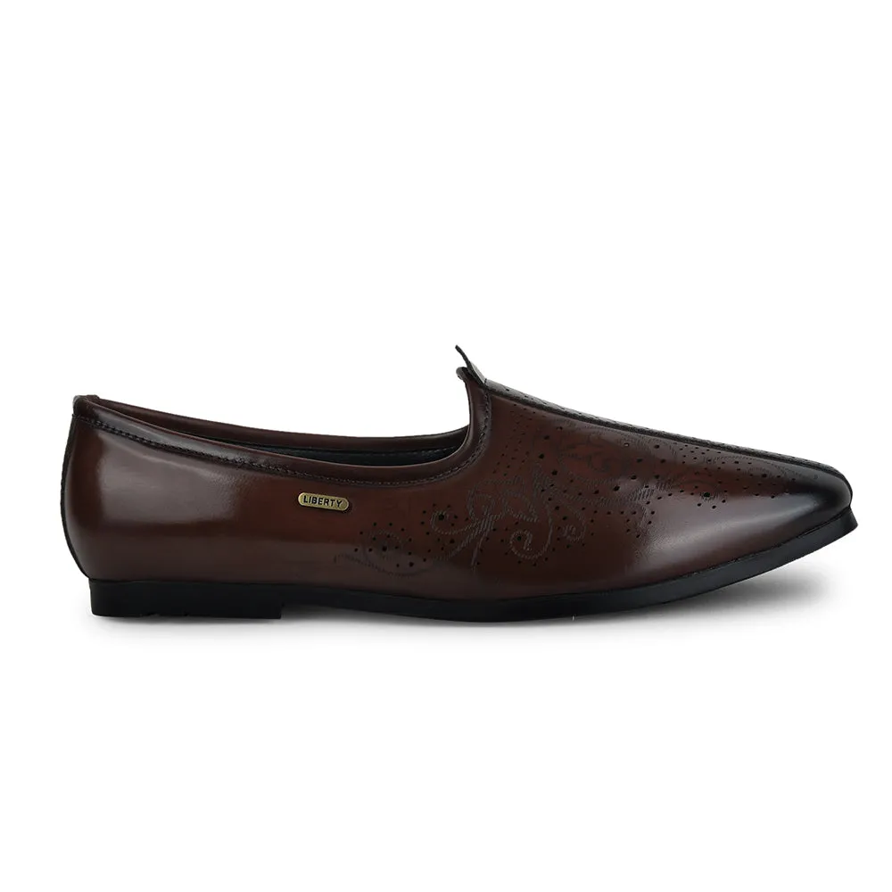 Fortune by Liberty Men AVL-7 Brown Casual Non Lacing Shoes