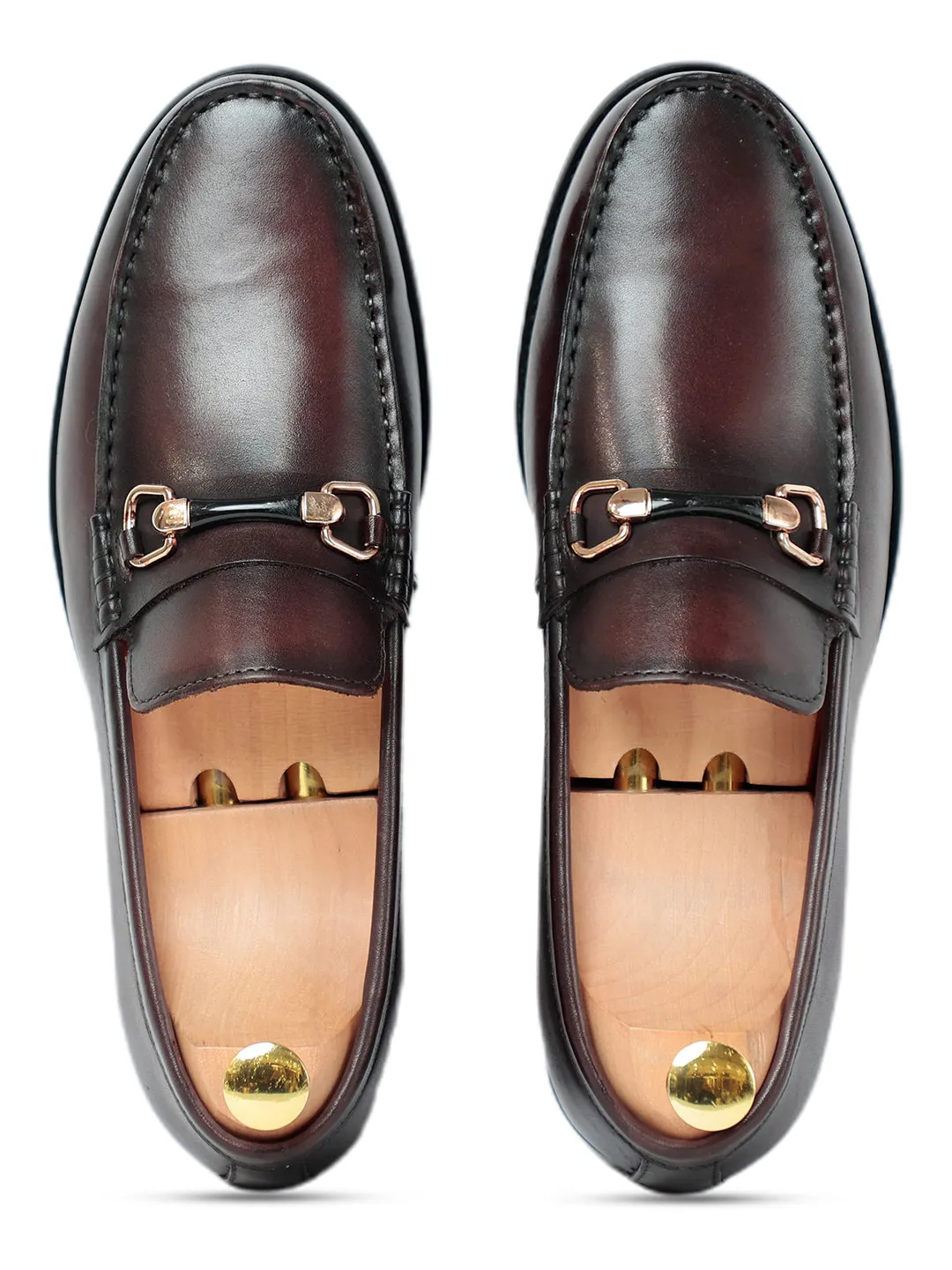Glen Horse Bit Coffee Slip On