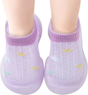 Infant Boys Girls Socks Shoes Toddler Breathable Mesh Floor Socks Non Slip Prewalker Shoes Toddler Wide Shoes Boys