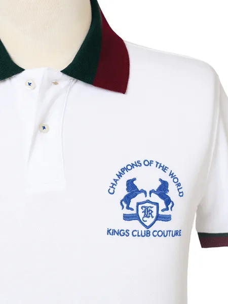 Kings Club Couture Polo Champions White Two Tone Men KCPCW002