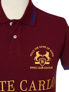 Kings Club Couture Polo Montecarlo Burgundy Men KCPCMC01
