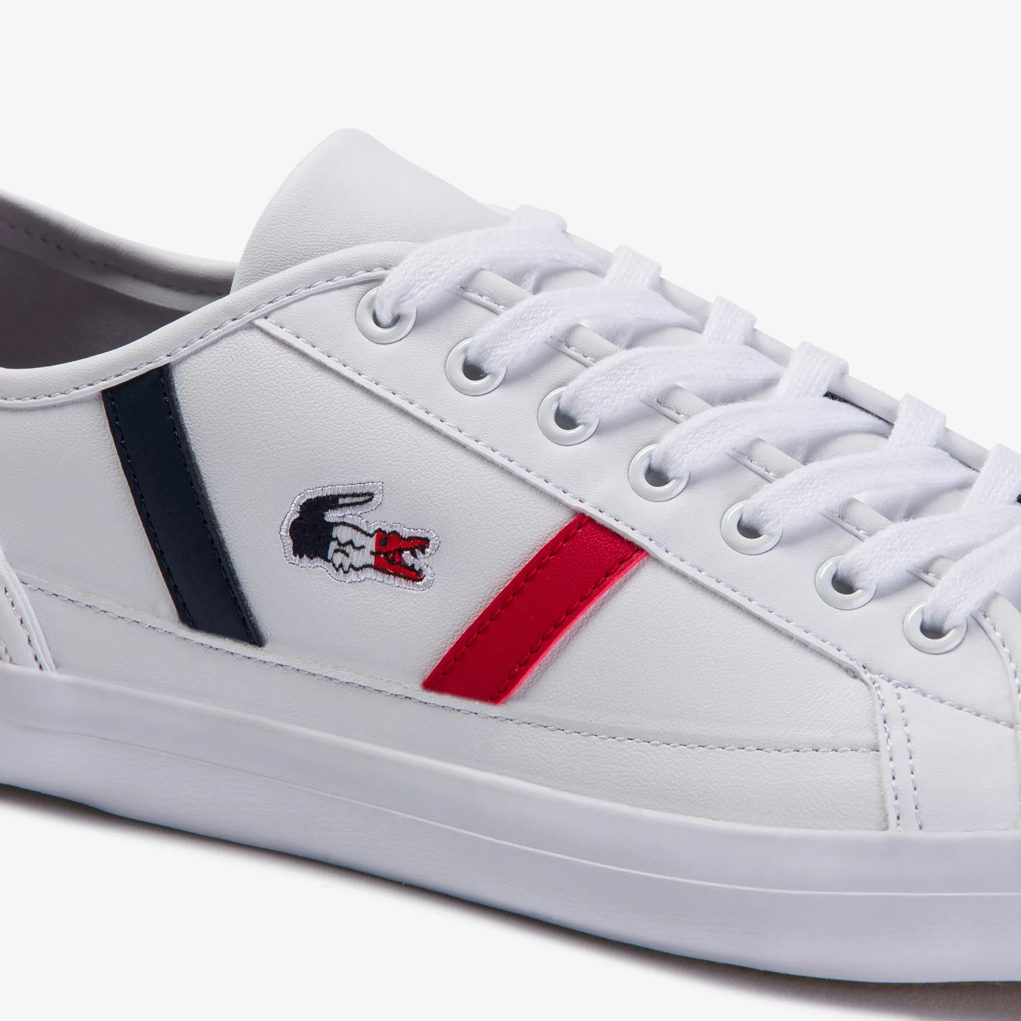 Lacoste Sideline Tri1 Cma Sneakers - White/Navy/Red