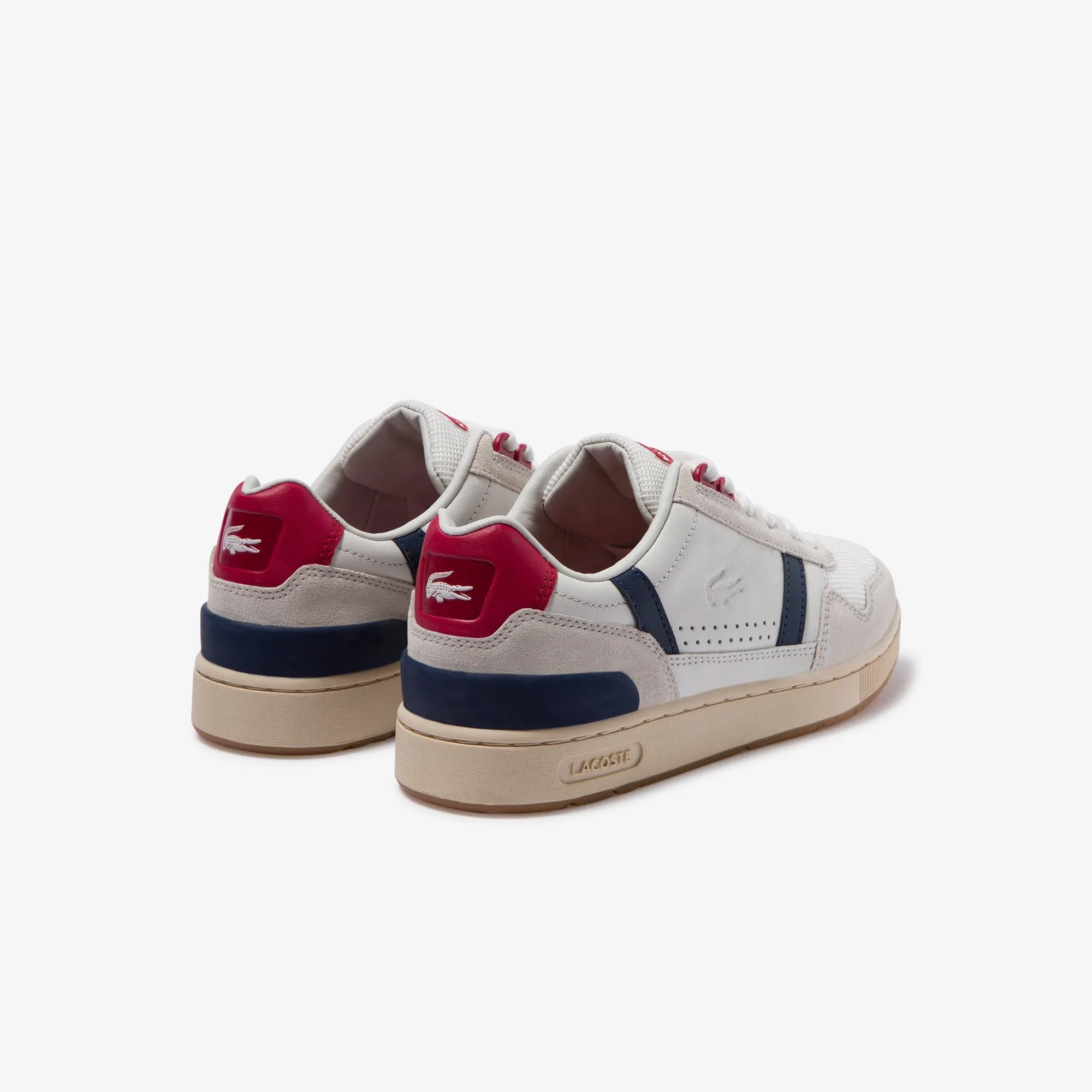Lacoste T-Clip 120 2 Us Sfa Sneakers - Off White/Navy/Red
