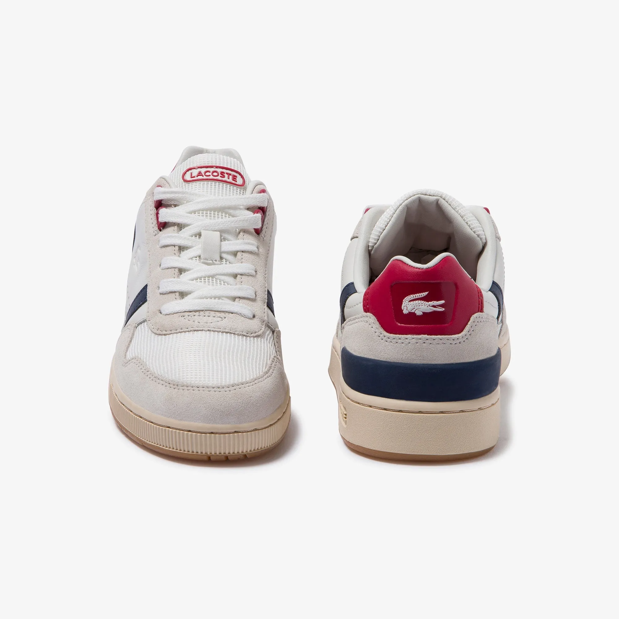 Lacoste T-Clip 120 2 Us Sfa Sneakers - Off White/Navy/Red