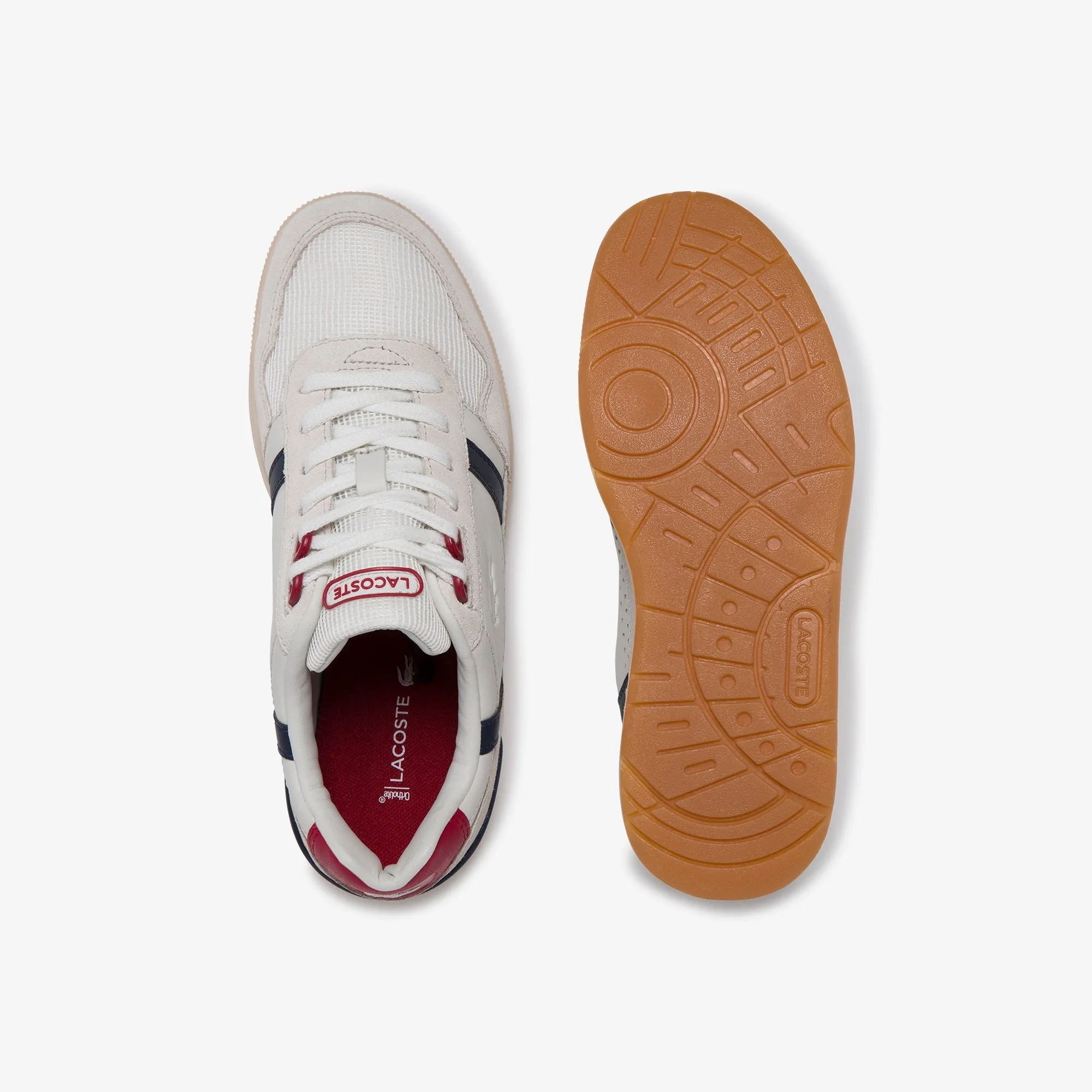 Lacoste T-Clip 120 2 Us Sfa Sneakers - Off White/Navy/Red