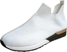 Lausiuoe Running Shoes For Women Arch Support Lightweight Tennis Shoes Non Slip Gym Workout Breathable Walking Sneakers