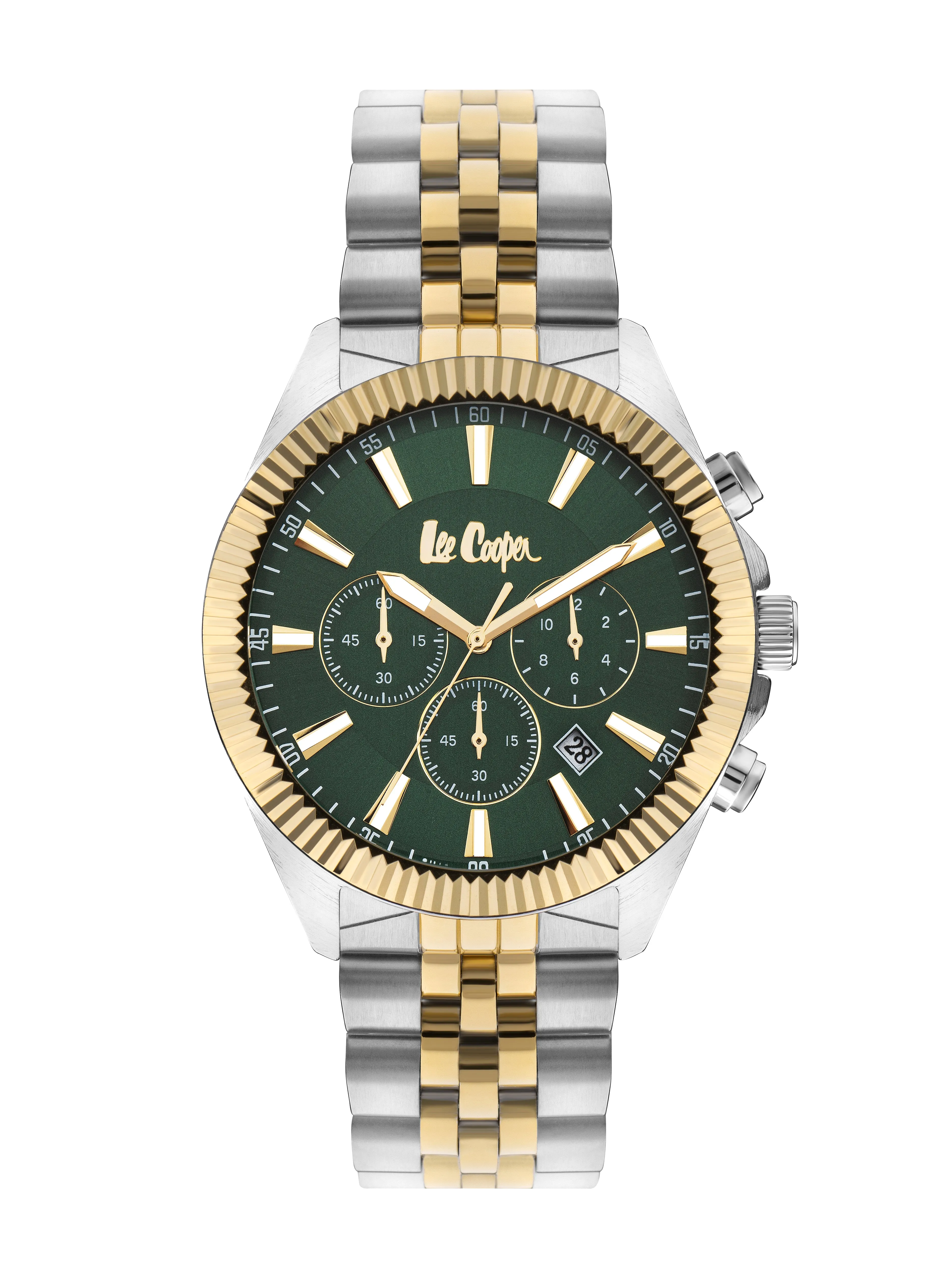 Lee Cooper LC07838.270 Gent Super Metal Silver/Gold Watch