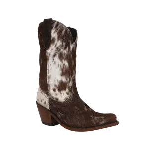 Liberty Black Ladies Ashley Cowhide White & Brown Western Boots LB-7129131L