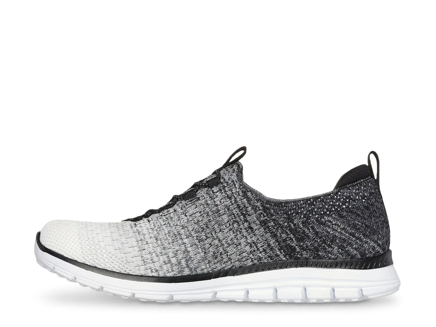 Luminate Skechers sneakers, black and white