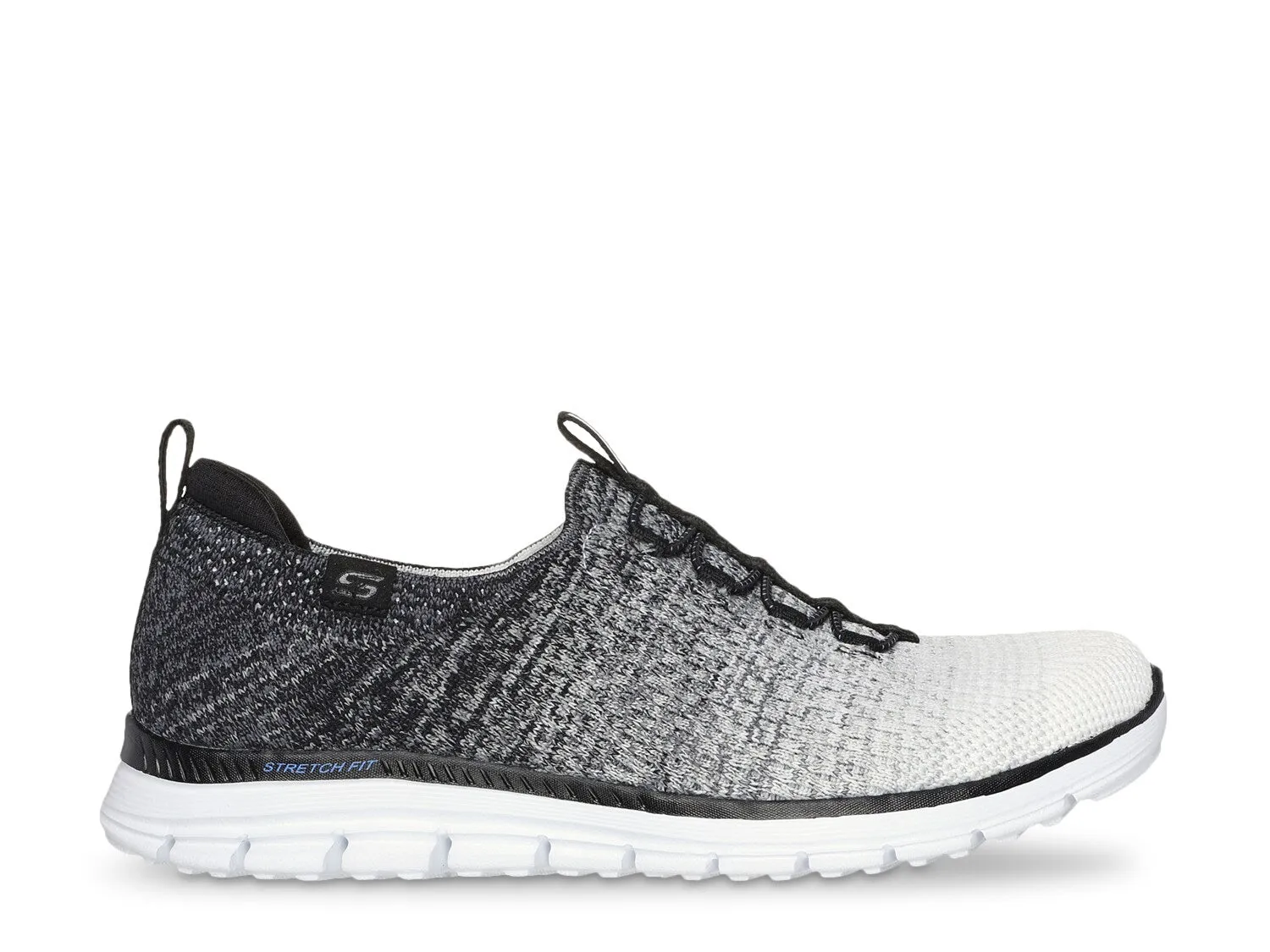 Luminate Skechers sneakers, black and white