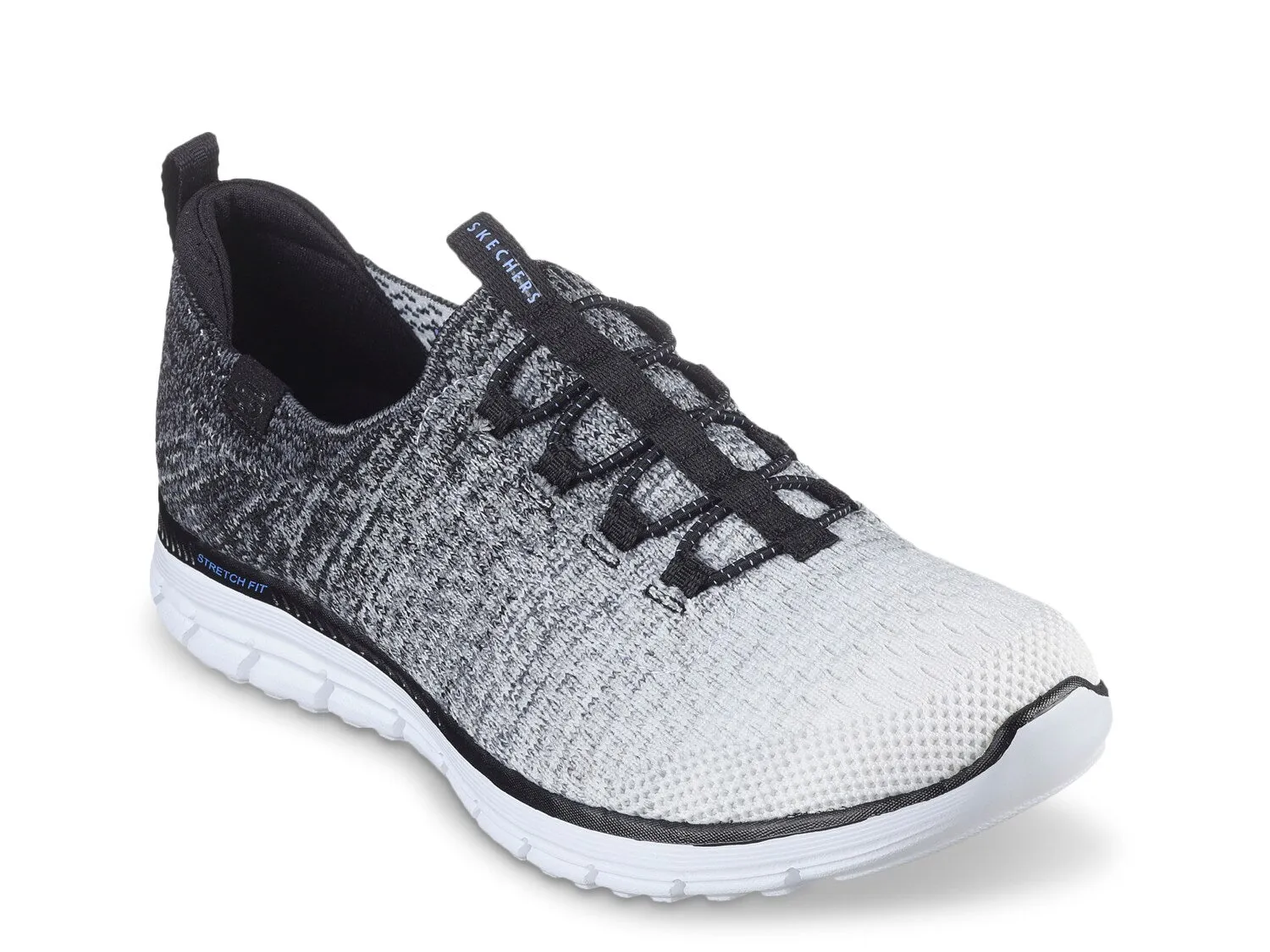 Luminate Skechers sneakers, black and white