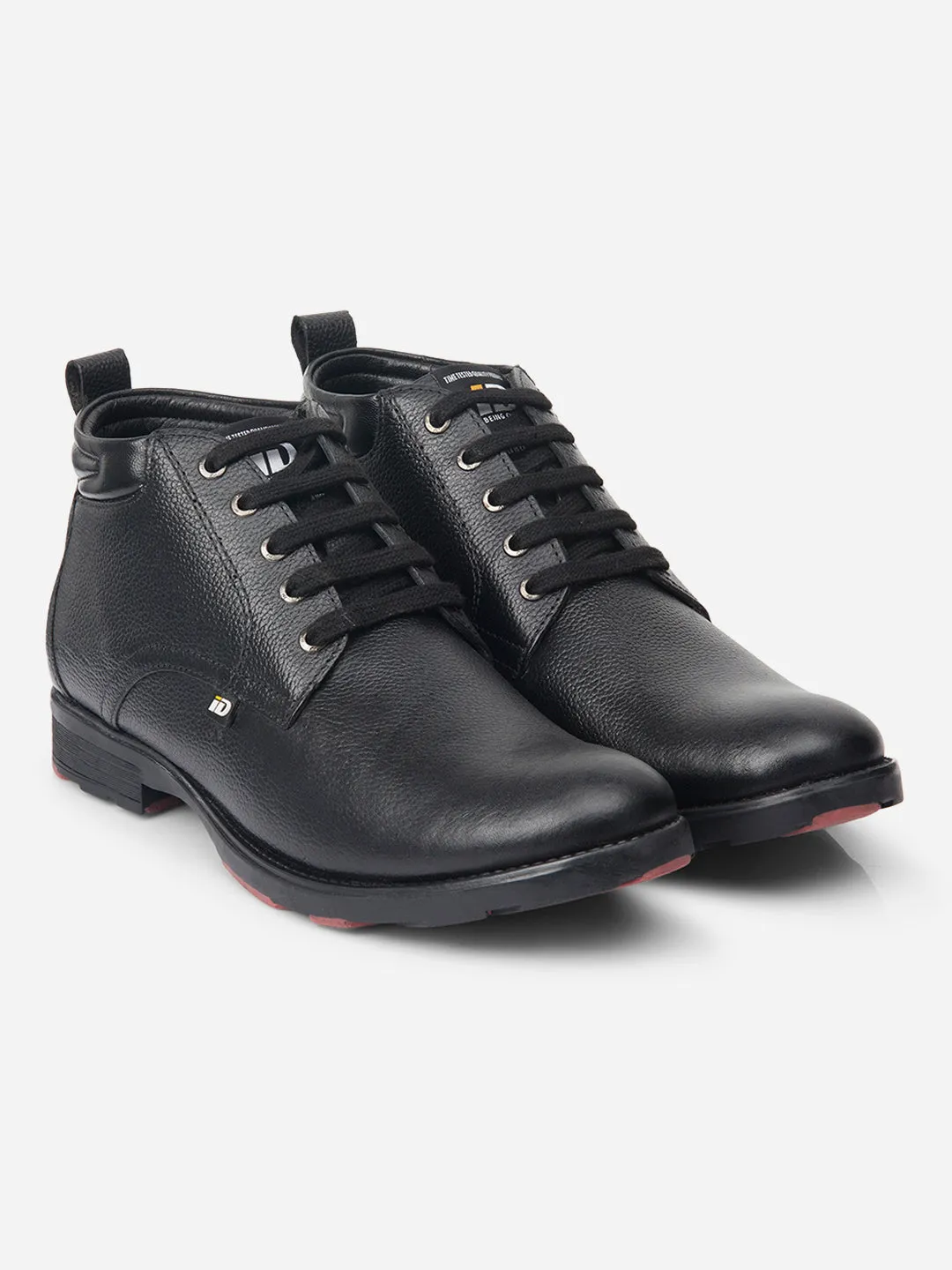 Mens Durable Black Leather Boots (ID1073)